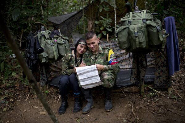 Лагерь Революционных вооруженных сил Колумбии (ФАРК) в Андах