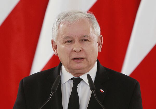 Лидер партии партии «Право и Справедливость» Ярослав Качиньский Лидер партии партии «Право и Справедливость» Ярослав Качиньский