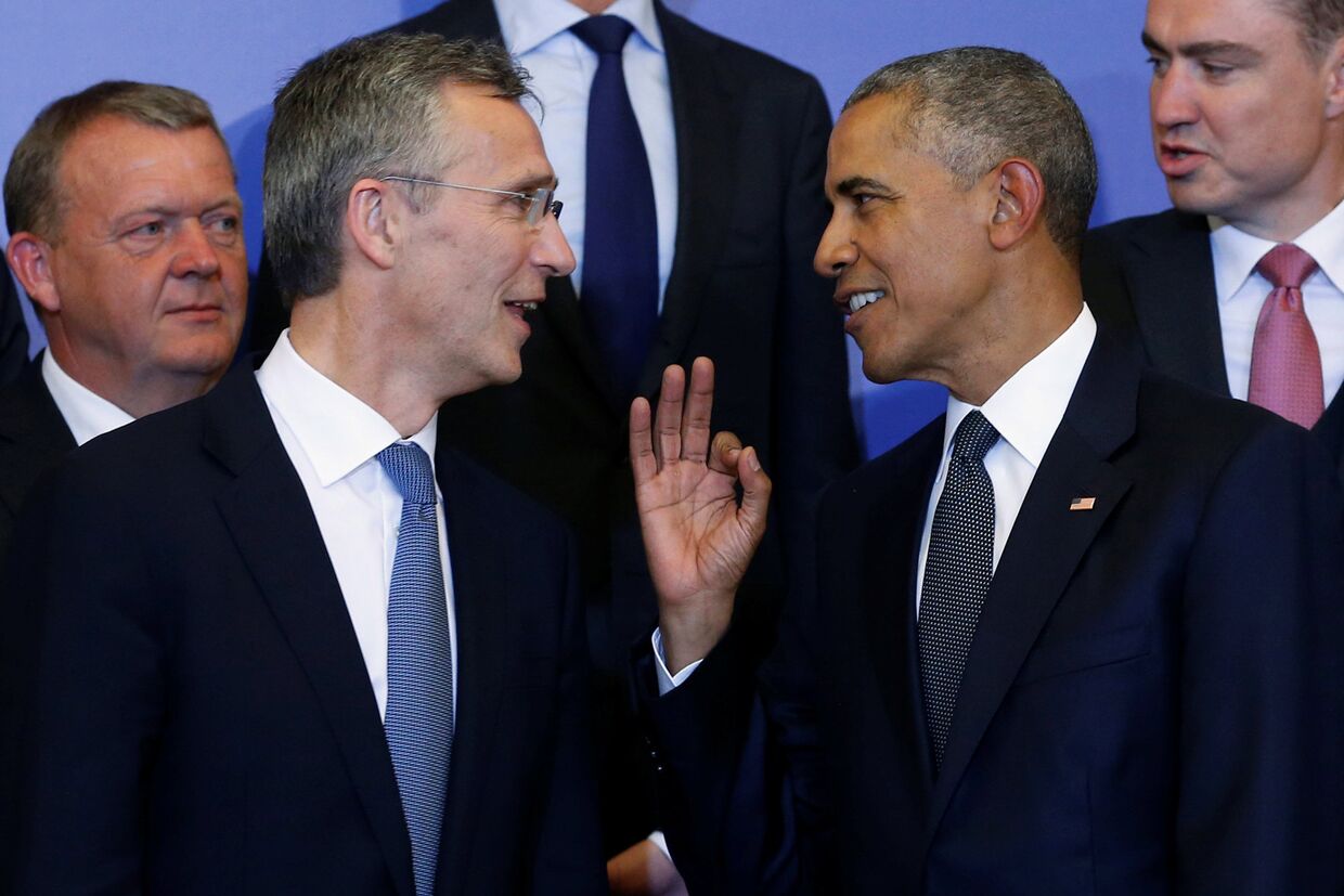 Президент США Барак Обама и генеральный секретарь НАТО Йенс Столтенберг