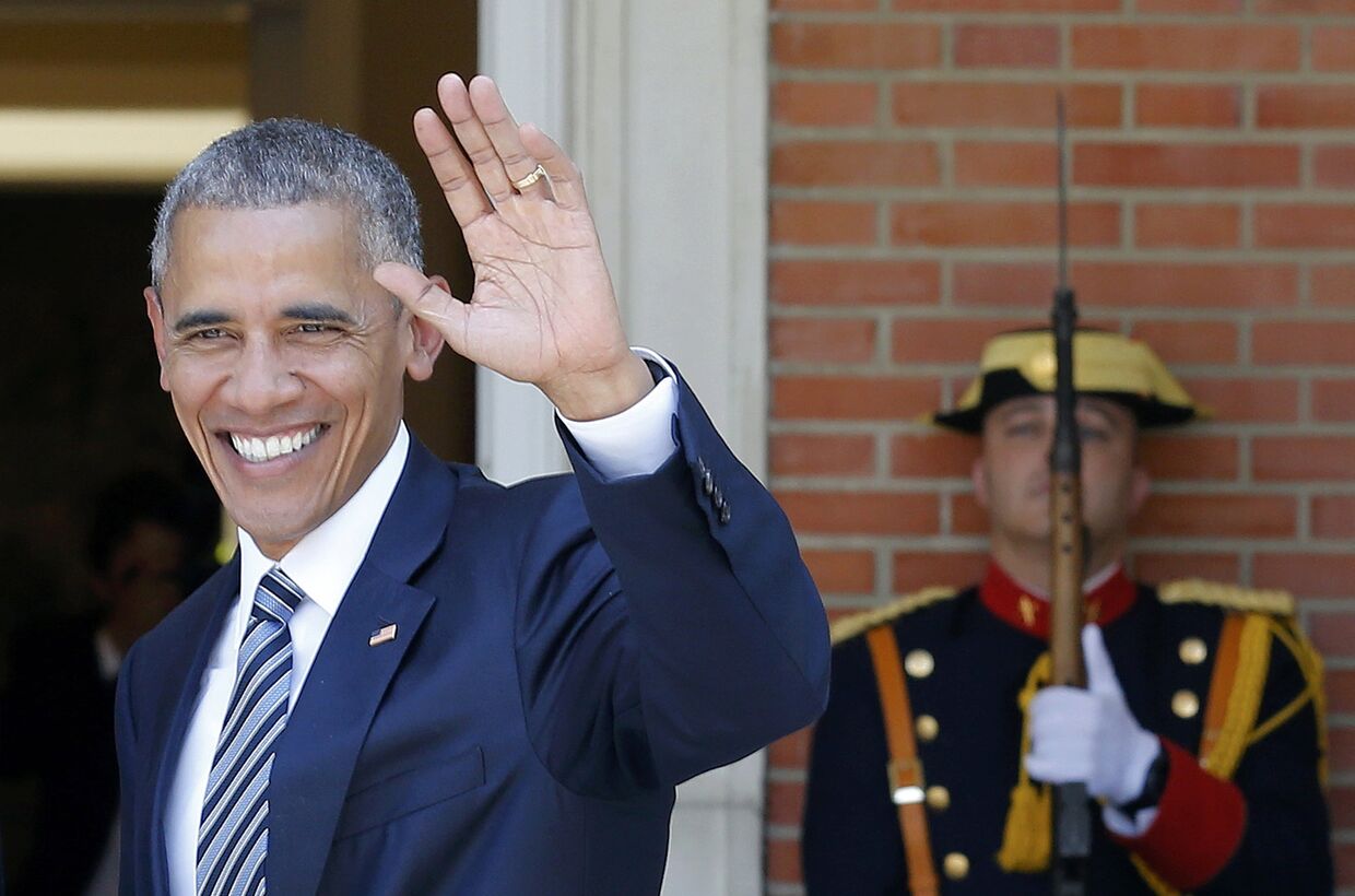 Президент США Барак Обама во Дворце Монклоа в Мадриде