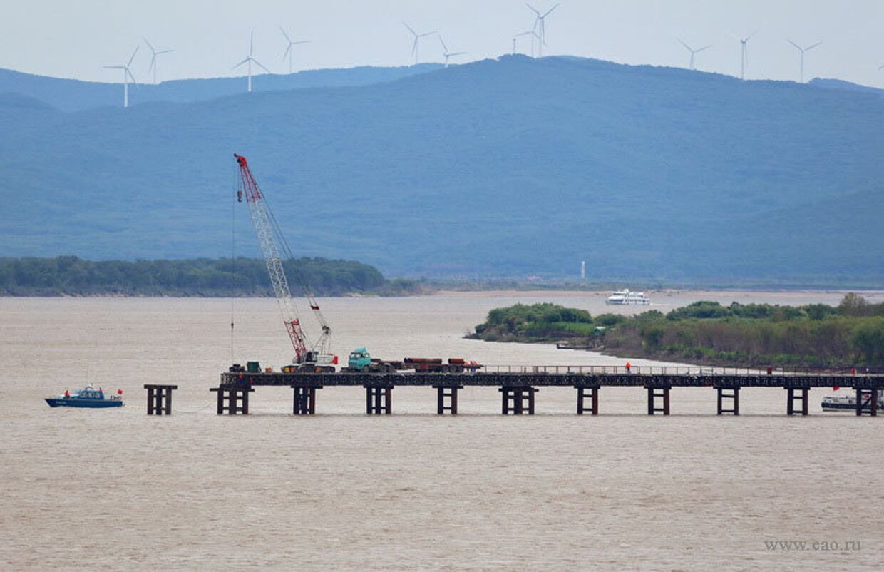 Строительство моста «Тунцзян – Нижнеленинское» в ЕАО