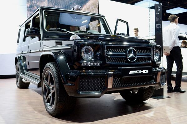 Mercedes-Benz G 63 AMG на Московском автосалоне 2012 года Mercedes-Benz G 63 AMG на Московском автосалоне 2012 года