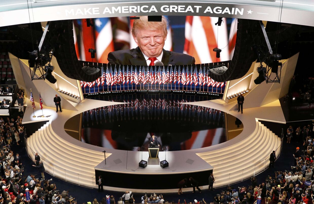 Дональд Трамп на съезде Республиканской партии США в Огайо. 22 июля 2016