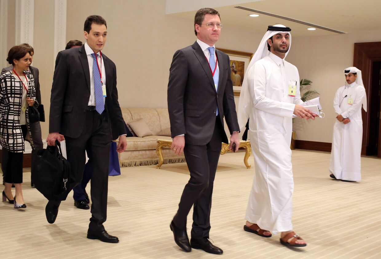 Встреча министра энергетики Российской Федерации Александра Новака с представителями нефтедобывающих стран в Дохе