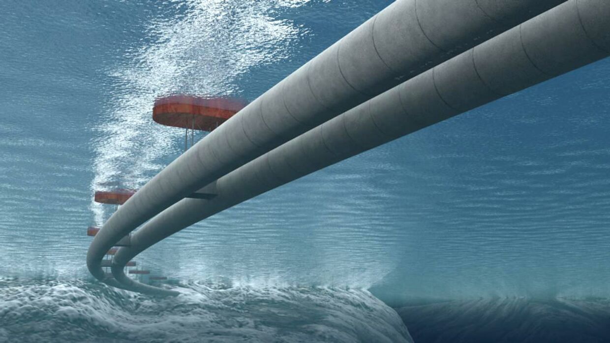 Проект норвежского подводного плавучего тоннеля