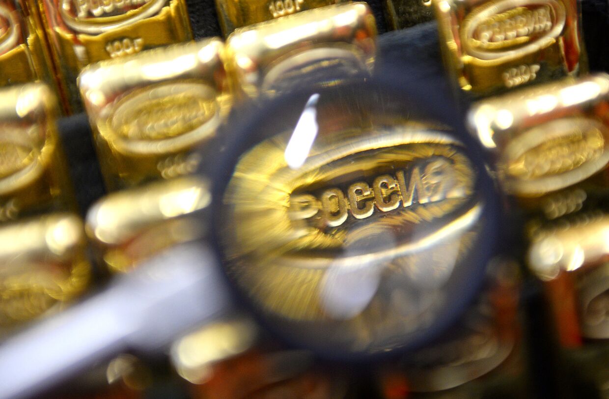 Производство золотых банковских слитков на Екатеринбургском заводе