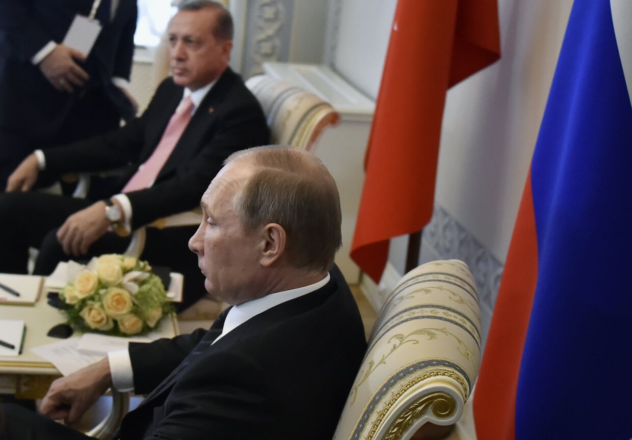 Встреча президента России Владимира Путина и президента Турции Реджеап Тайипа Эрдогана