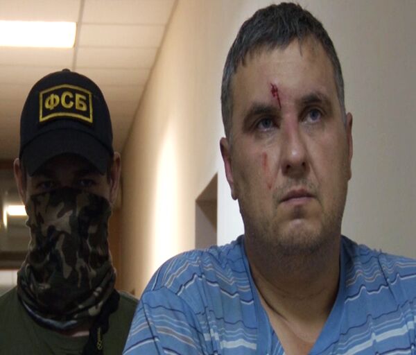 Задержанный сотрудниками ФСБ России в Крыму украинский диверсант Задержанный сотрудниками ФСБ России в Крыму украинский диверсант