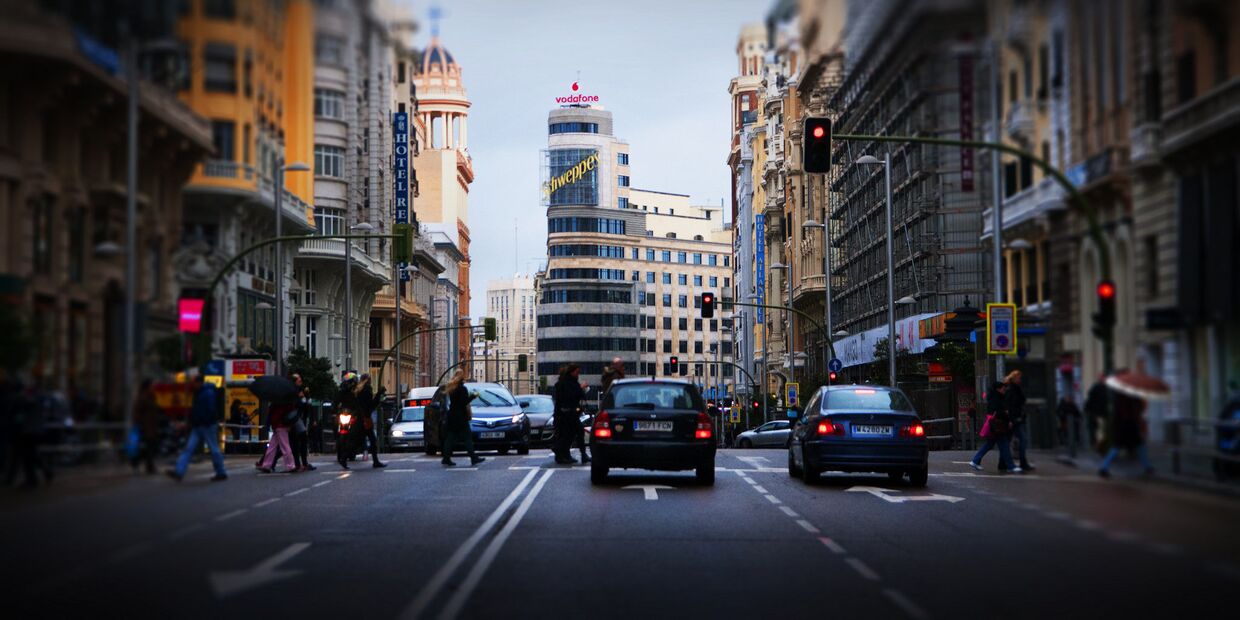Дождливый Мадрид, Испания
