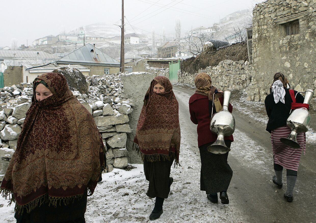 Высокогорное село Анди в Дагестане