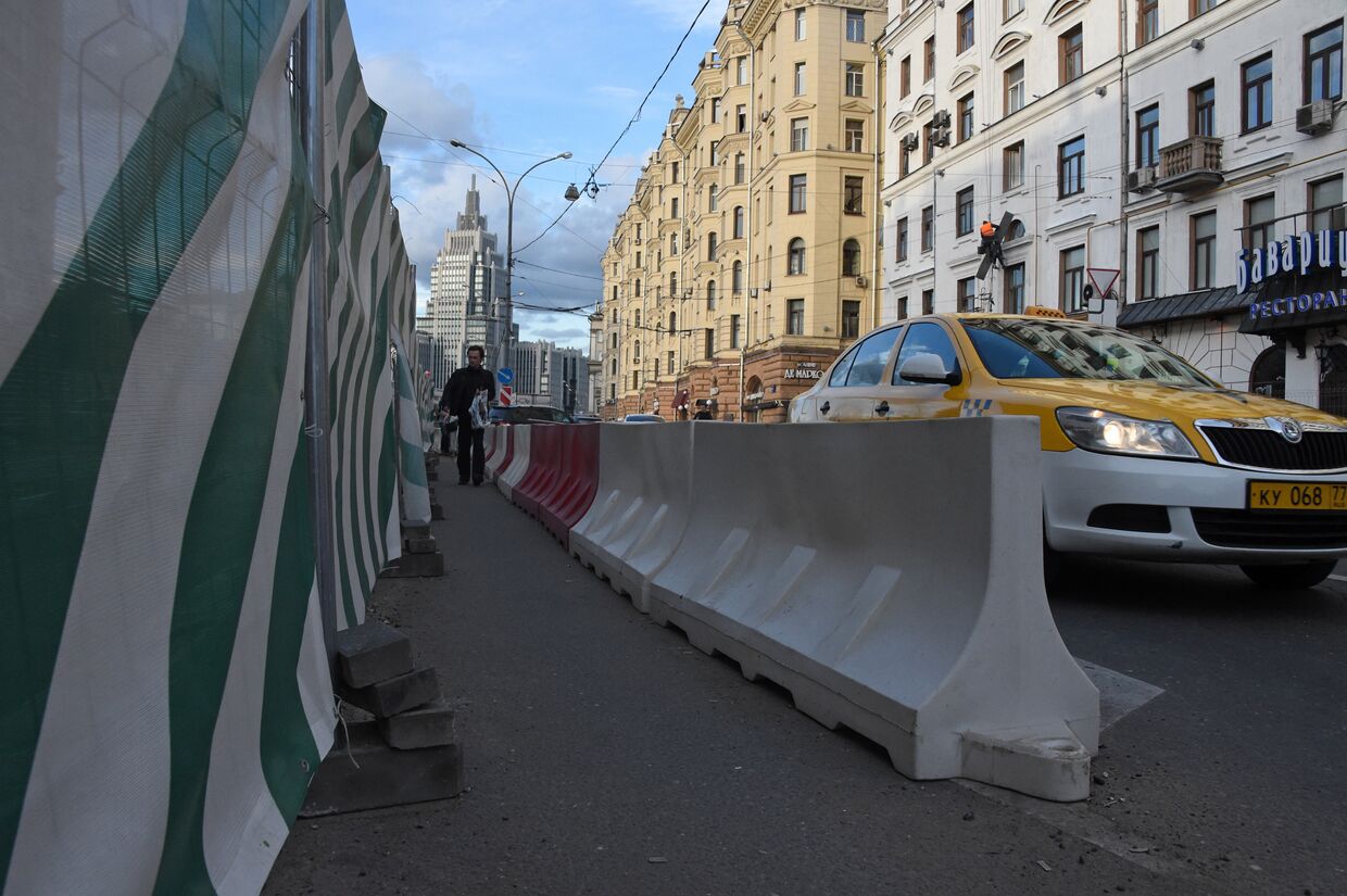 Реконструкция улиц в центре Москвы