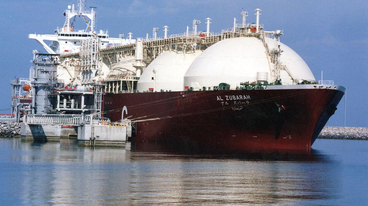 Катарский танкер для перевозки сжиженного природного газа