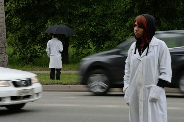 Флешмоб молодых ученых новосибирского Академгородка