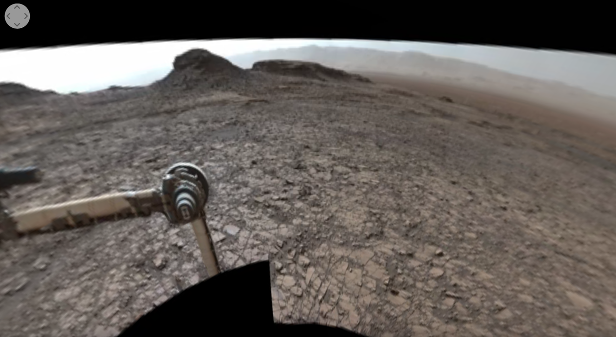 Панорама холмов на Марсе