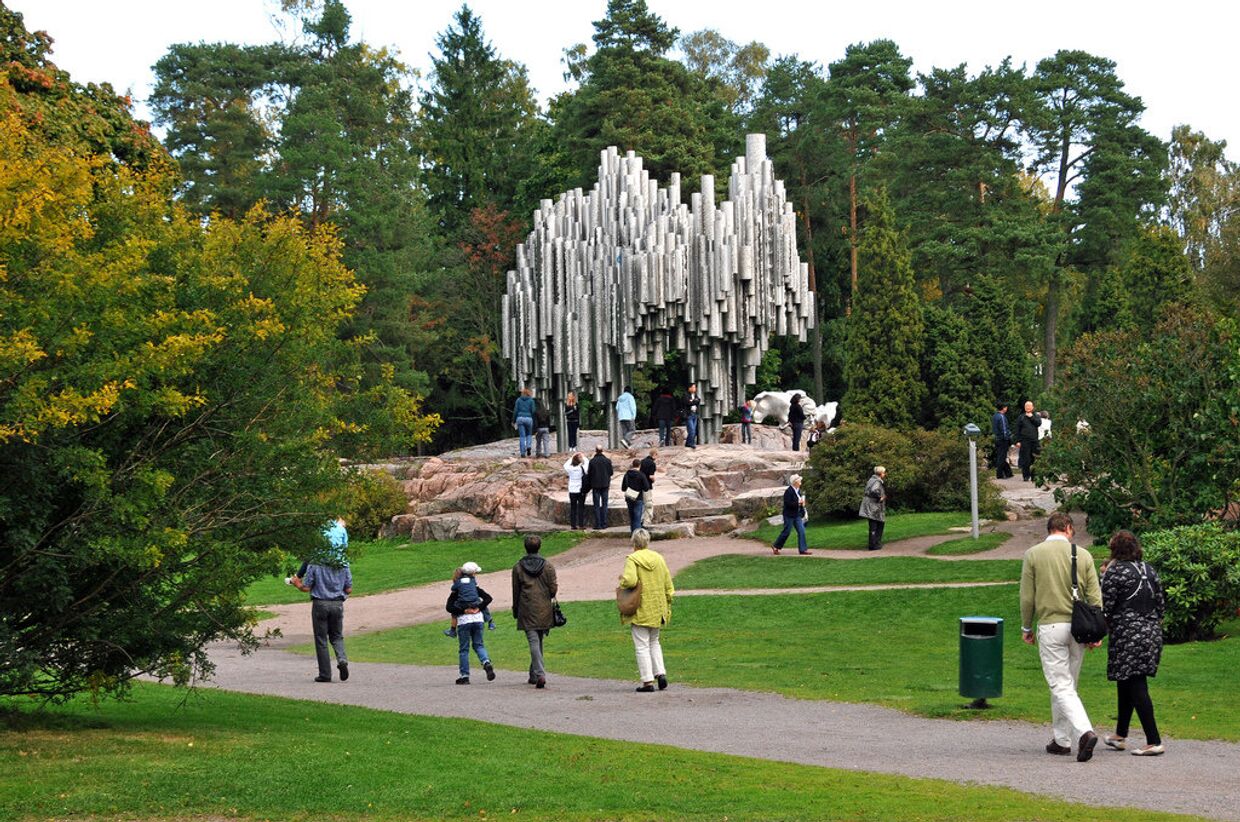 Памятник Сибелиусу, Хельсинки, Финляндия