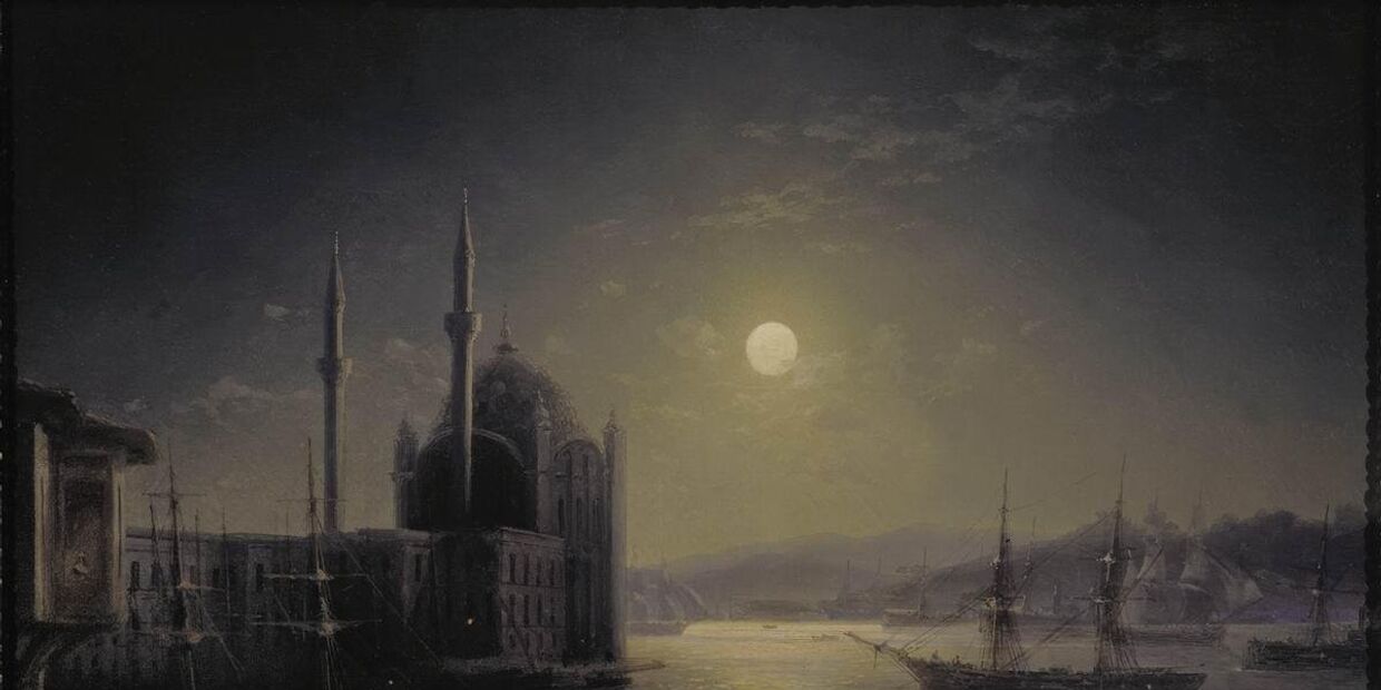 Иван Айвазовский «Лунная ночь на Босфоре» (1894)