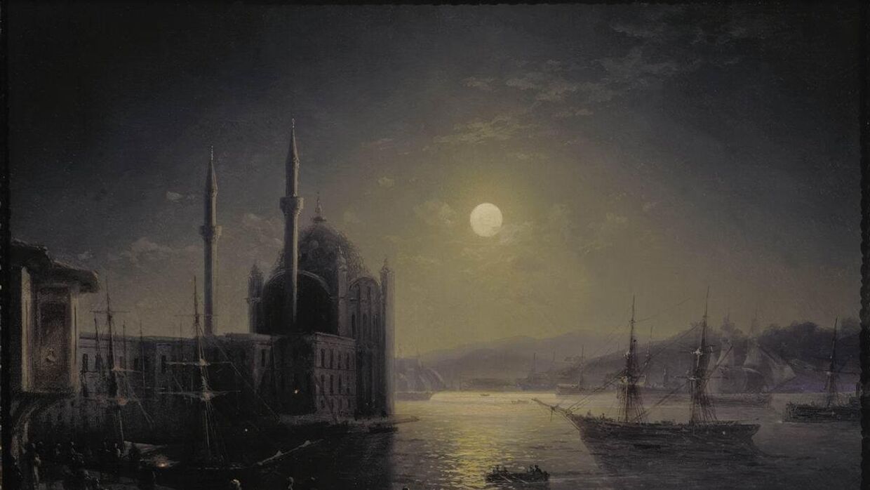 Иван Айвазовский «Лунная ночь на Босфоре» (1894)
