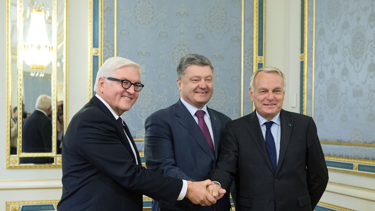 Встреча президента Украины с главами МИД Германии и Франции