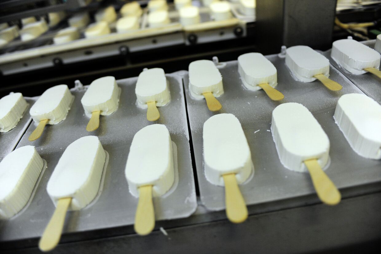 Производство мороженого на Хладокомбинате № 3 в Екатеринбурге