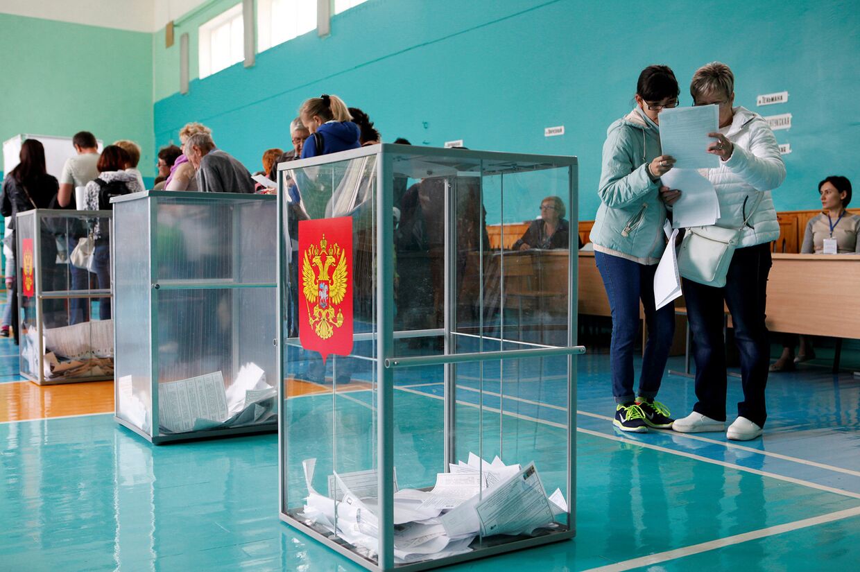 На избирательном участке в Ставрополье в единый день голосования