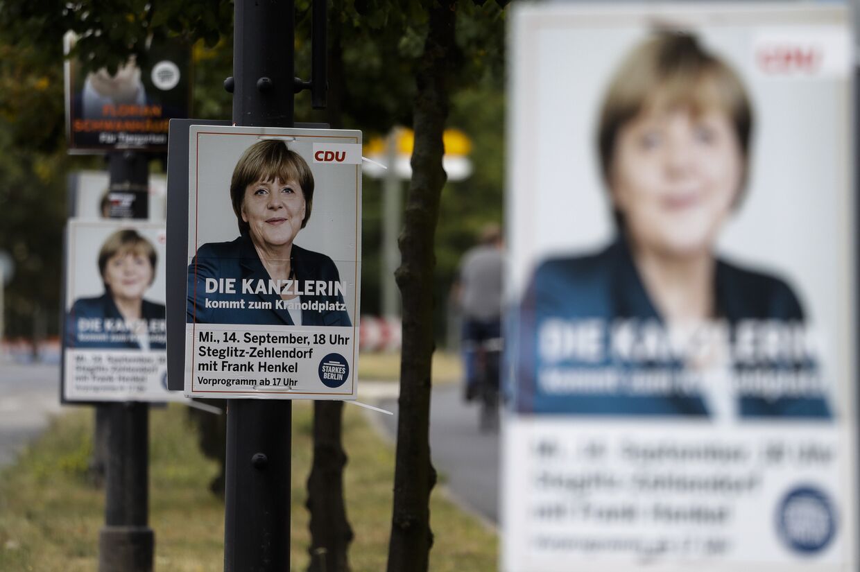 Агитационные плакаты партии ХДС перед выборами в берлинский парламент