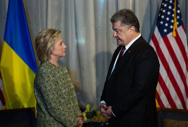 Встреча президента Украины Петра Порошенко с Хиллари Клинтон Встреча президента Украины Петра Порошенко с Хиллари Клинтон