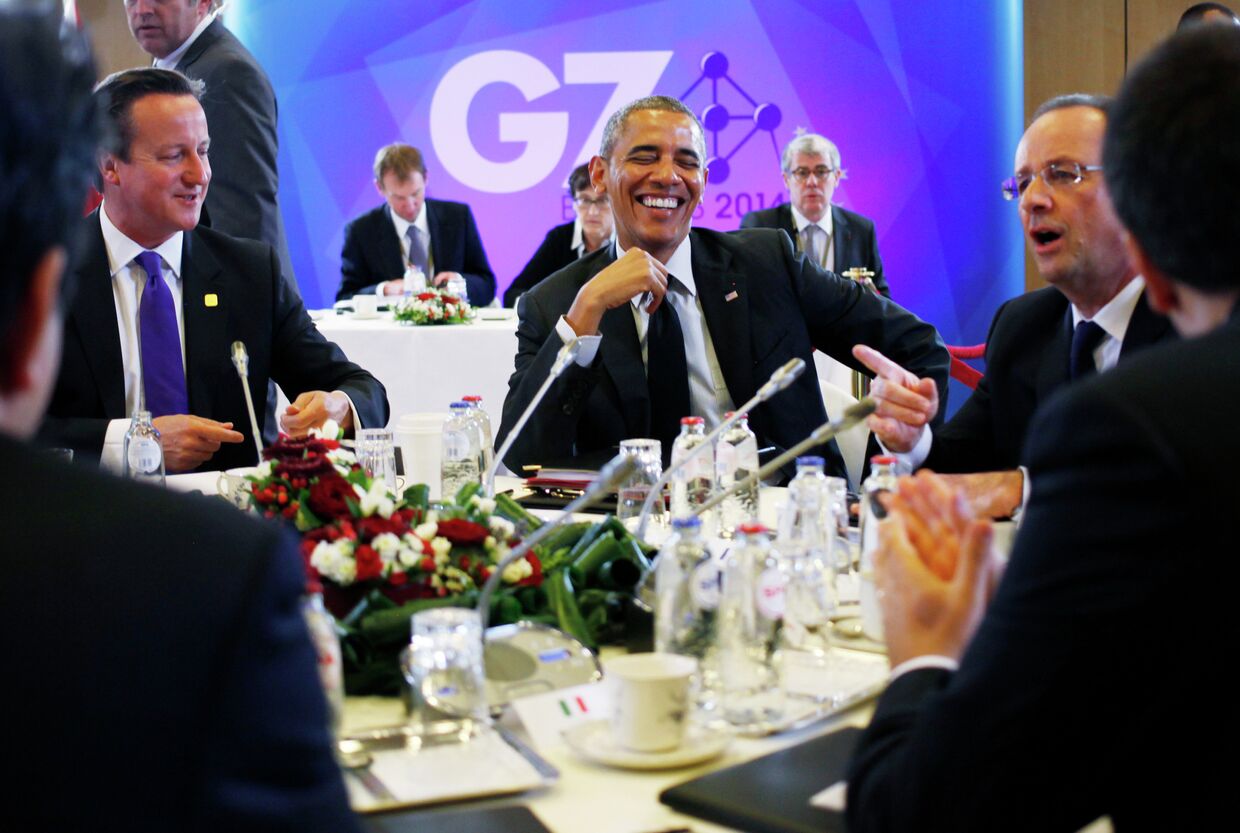 Барак Обама на саммите G7 в Брюсселе