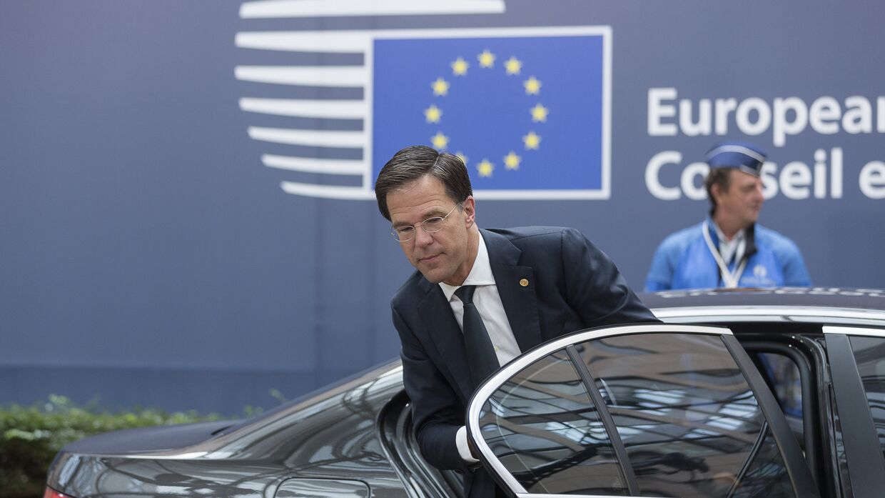 Голландский премьер-министр Марк Рютте на саммите ЕС в Брюсселе