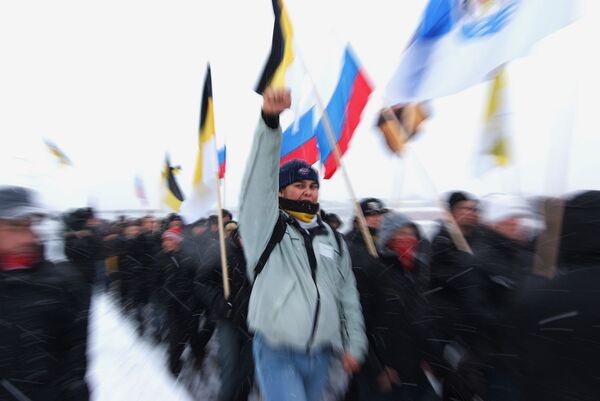 Шествие в День народного единства в Великом Новгороде