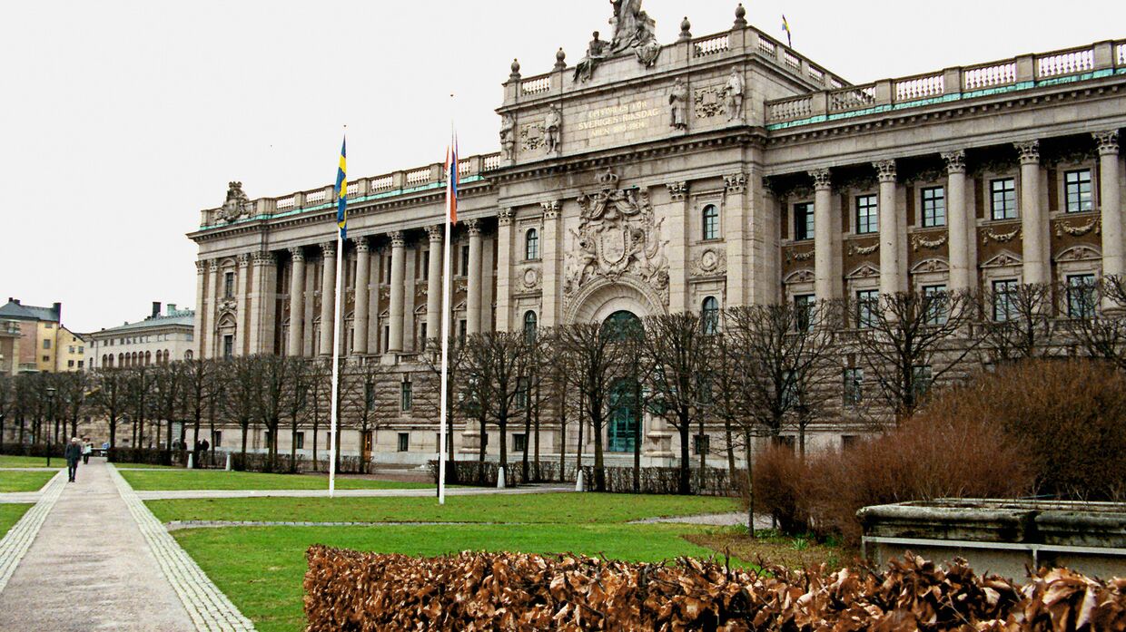 Здание Парламента в Стокгольме