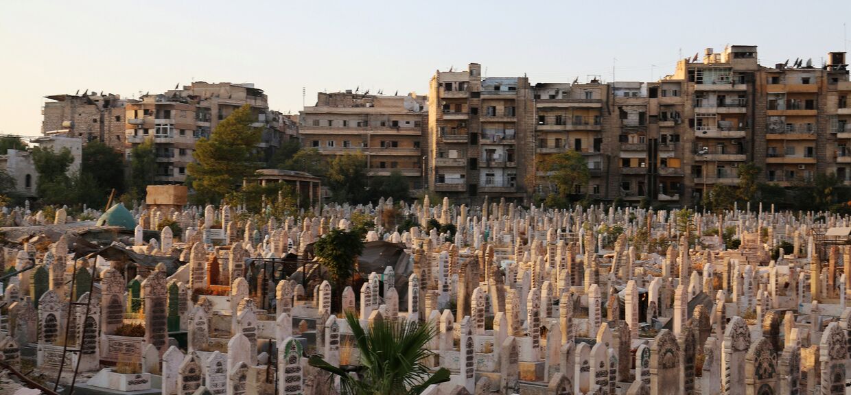 Кладбище в районе Алеппо