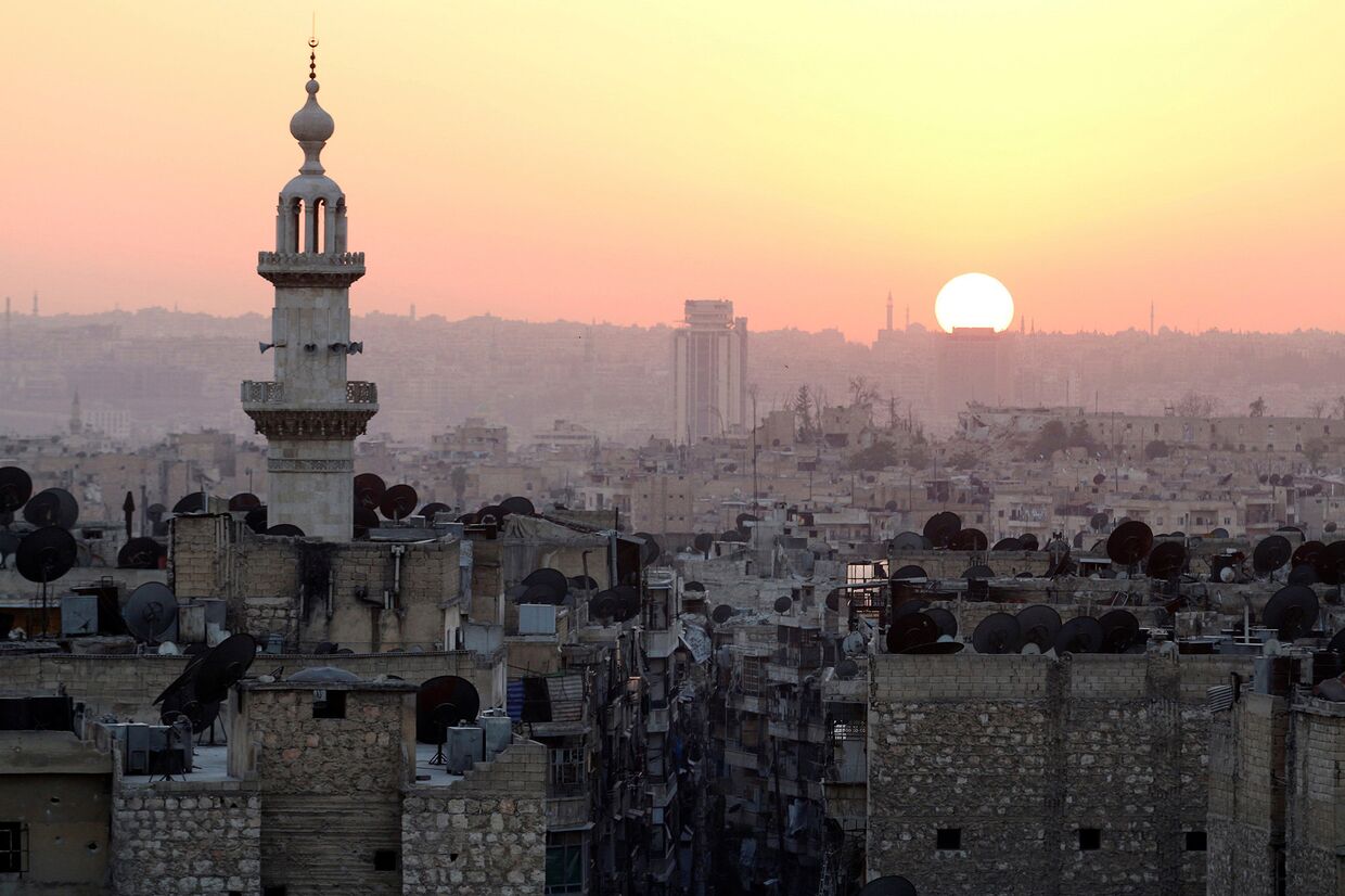 Заход солнца в Алеппо