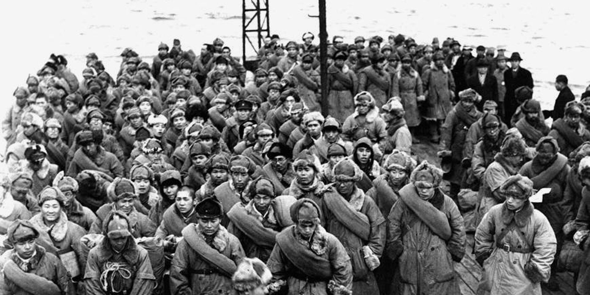 Интернированные японские солдаты возвращаются из Сибири. Майдзуро, Киото, 1946 год - ИноСМИ, 1920, 20.08.2022