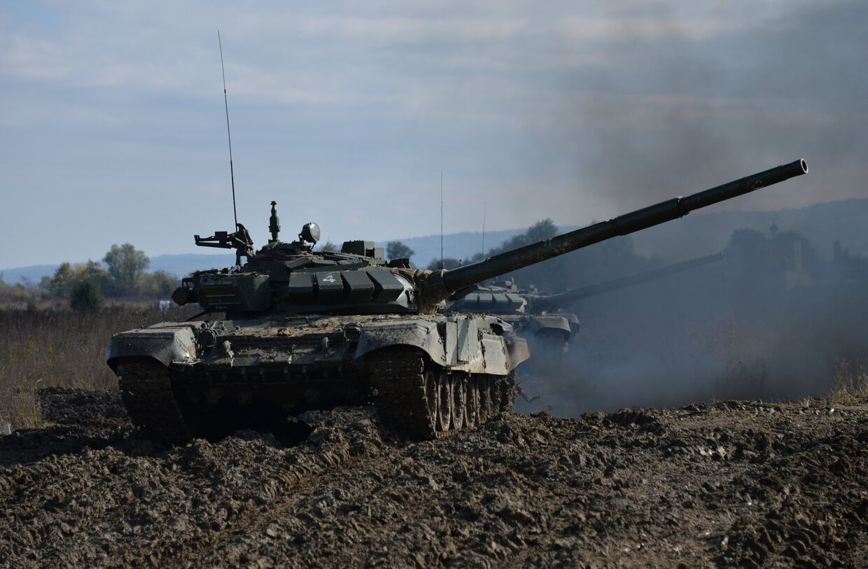 Танк Т-72Б3 мотострелковой бригады 58-й армии