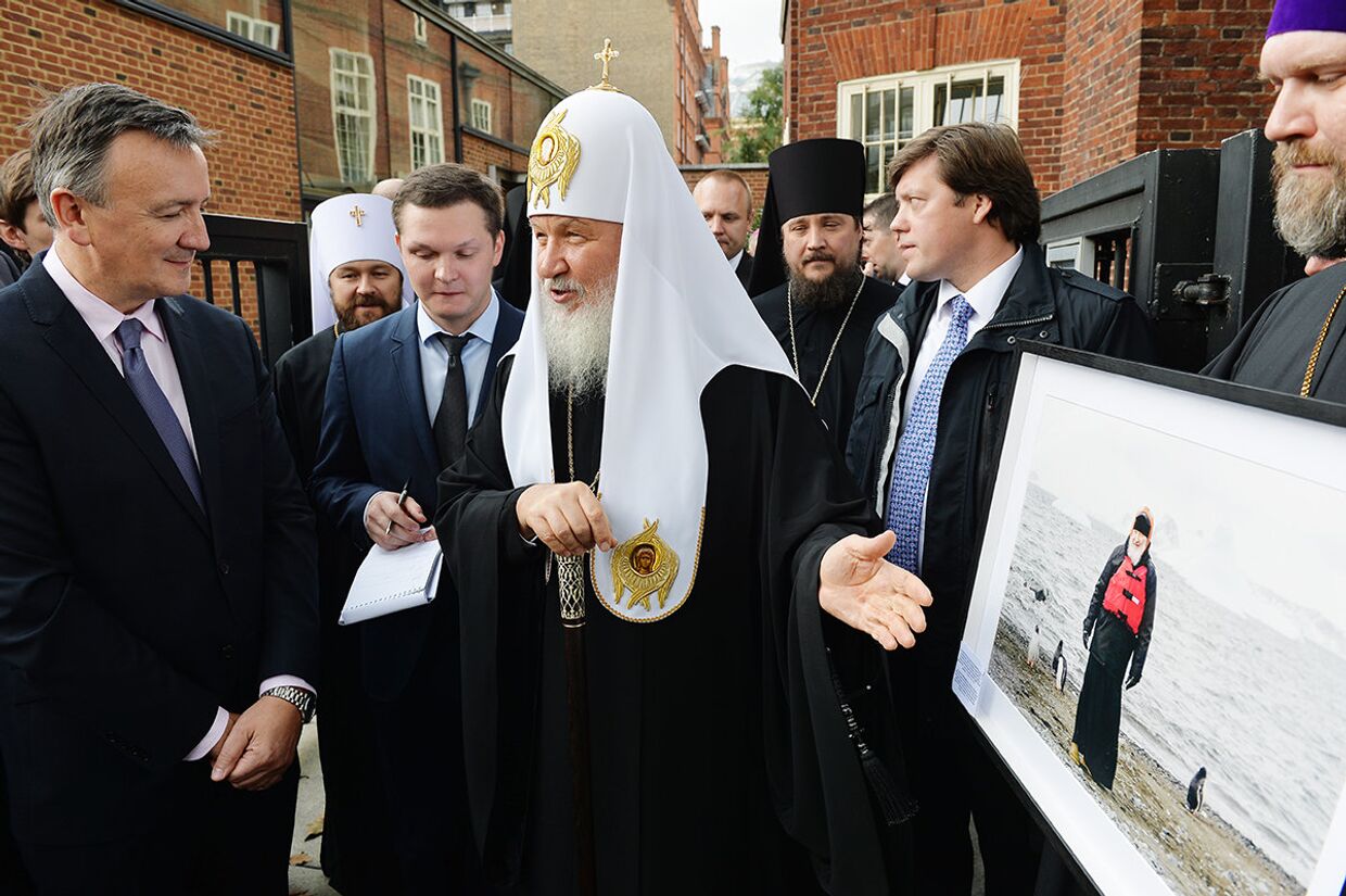 Патриарх Кирилл в Королевском географическом обществе в Лондоне