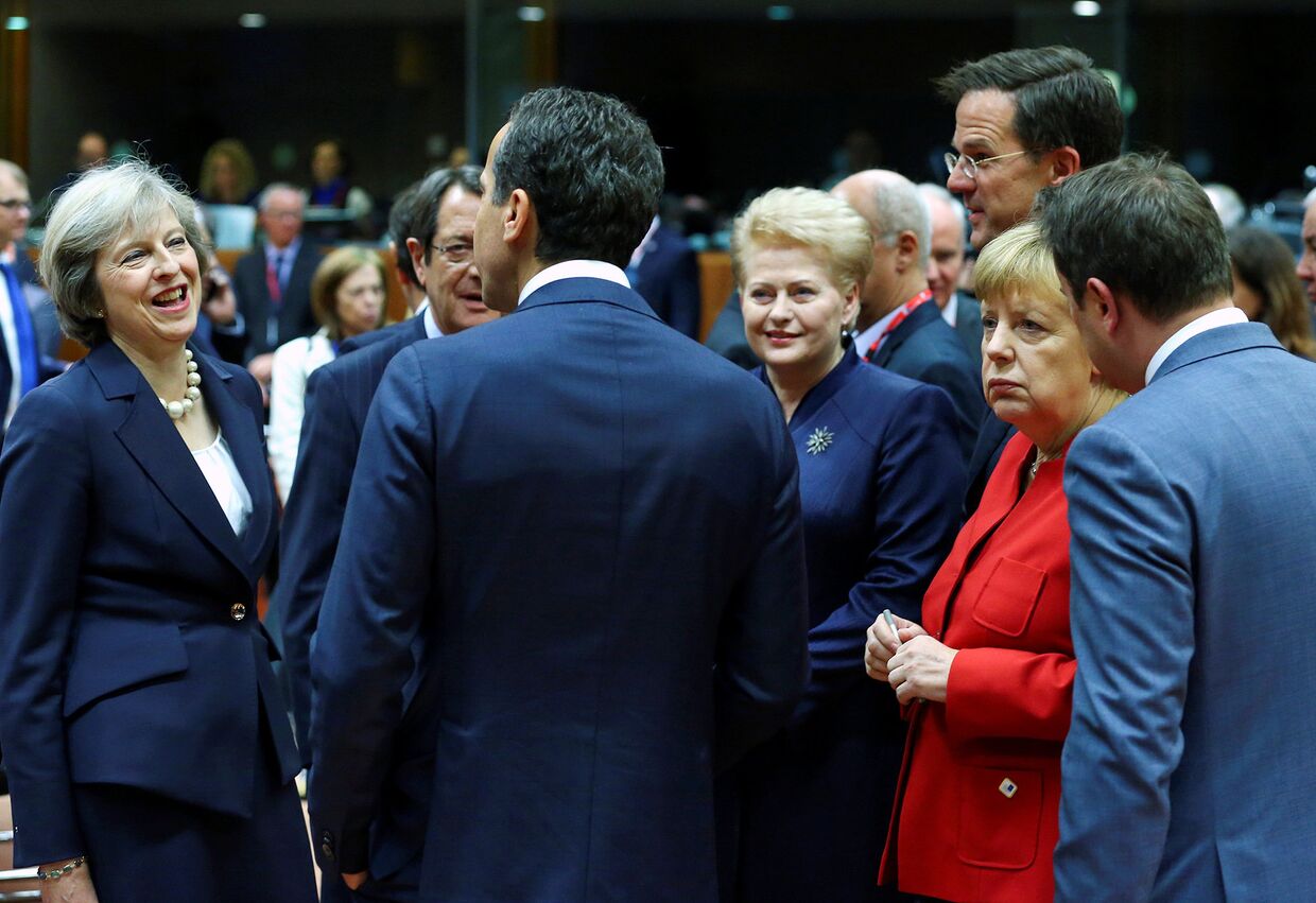 Лидеры стран Европейского Союза в Брюсселе