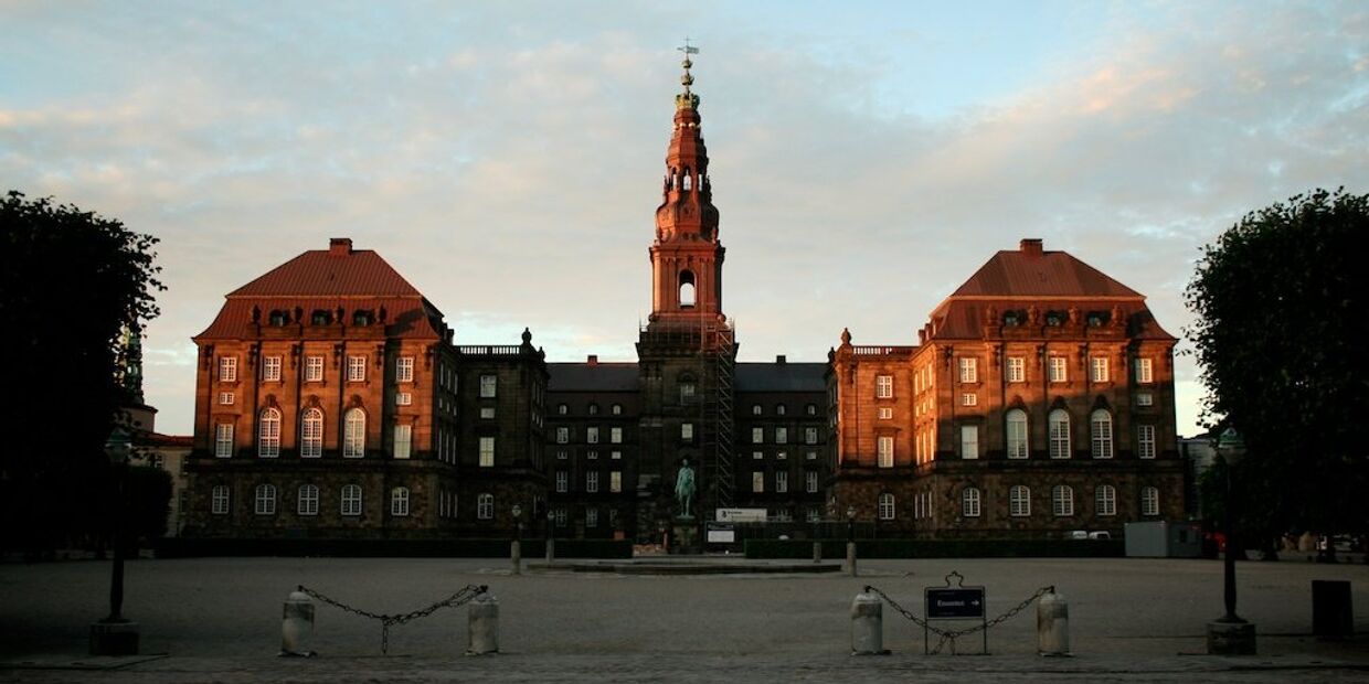 Дворец Кристиансборг в Копенгагене