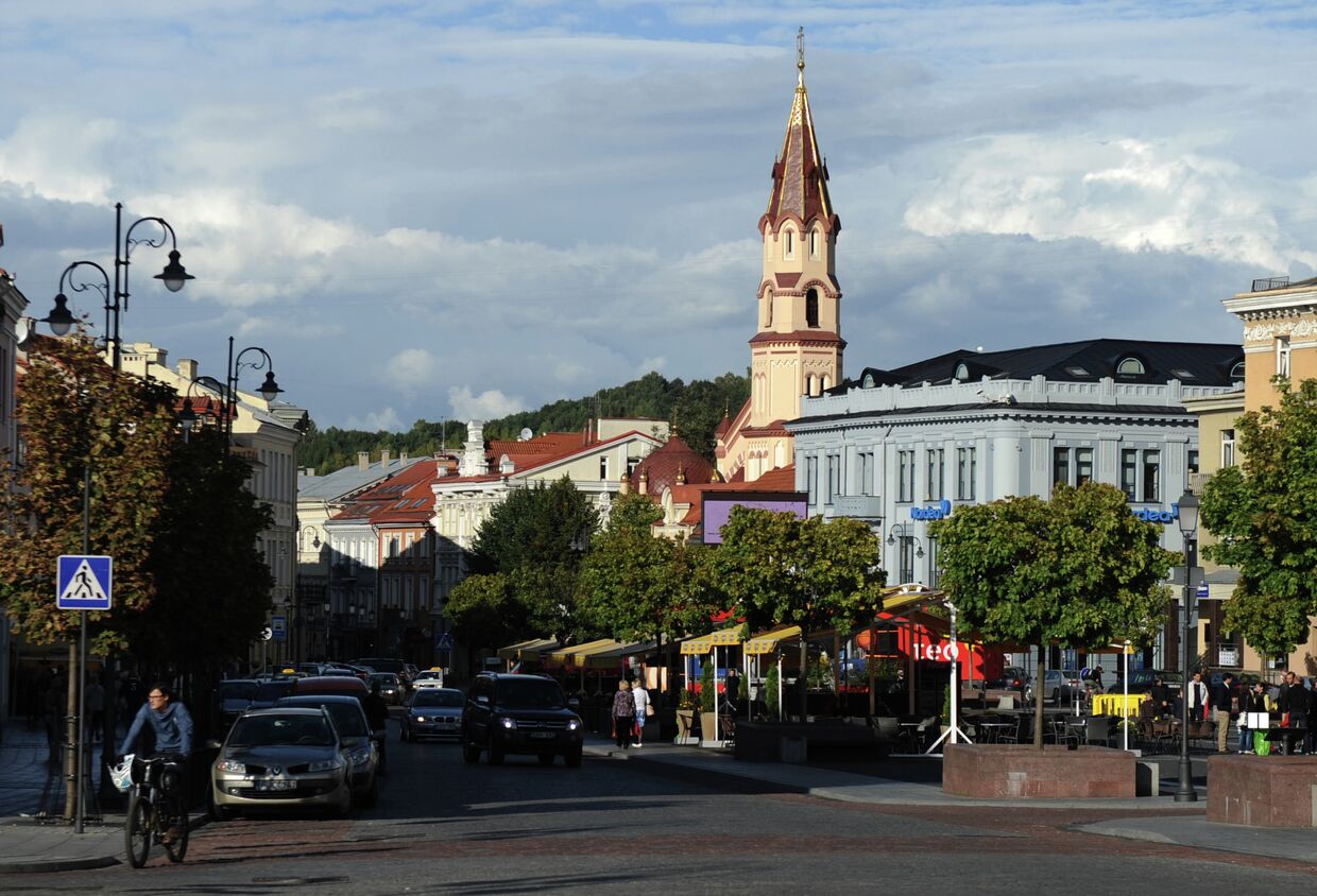 На одной из улиц Вильнюса, Литва