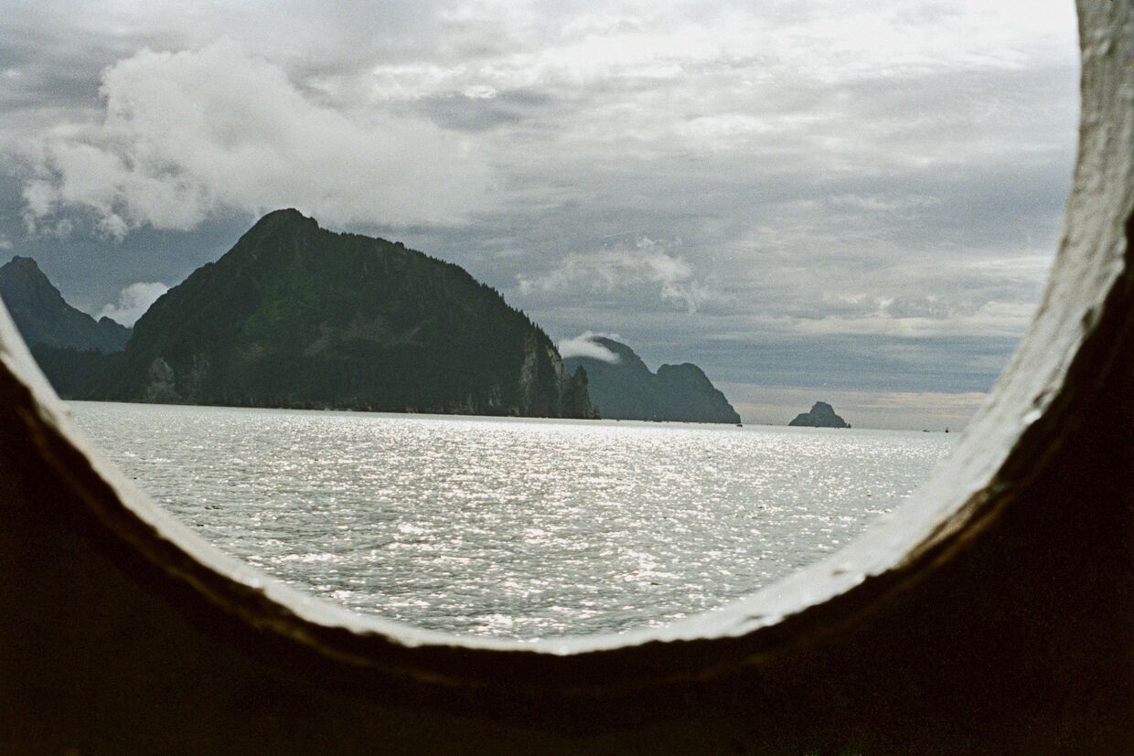 Вид на Аляску из корабельного окна