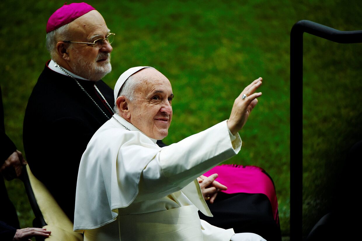 Папа Франциск и католический епископ Швеции Ларс Андерс Арборелиус
