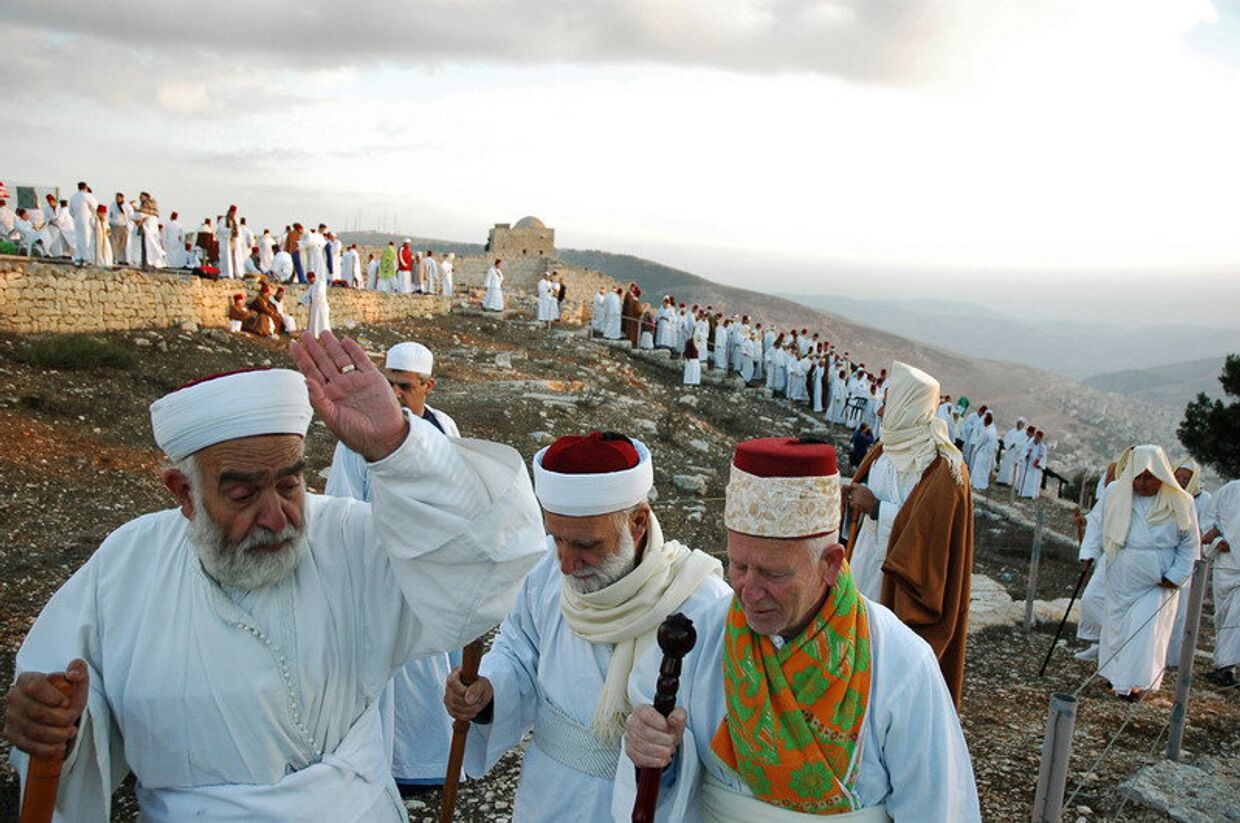Самаритяне на горе Гризим в праздник Шавуот