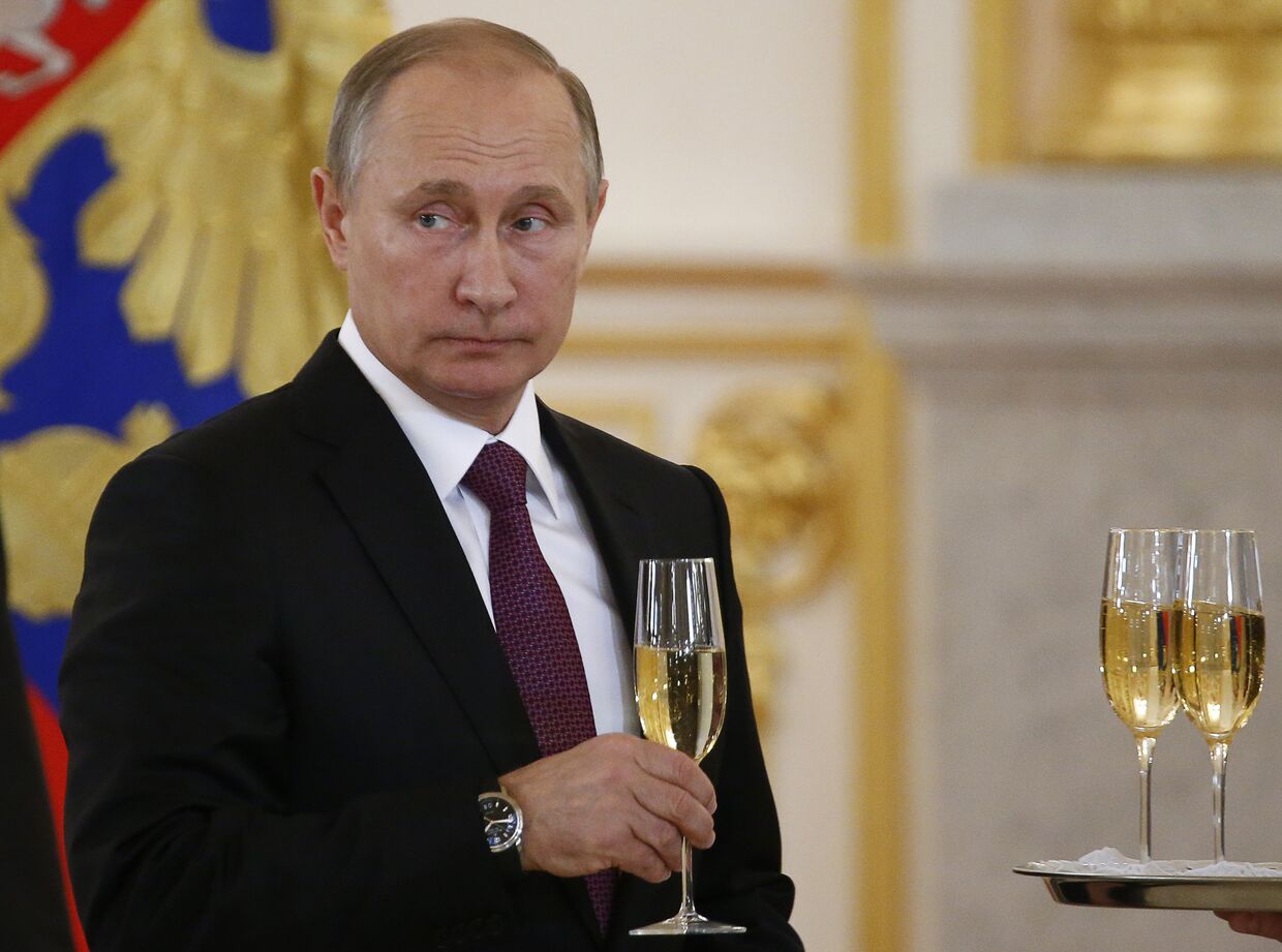 Президент РФ Владимир Путин на церемонии вручения верительных грамот