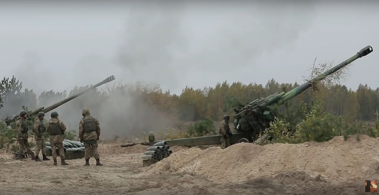 Чудовищная мощь украинской артиллерии