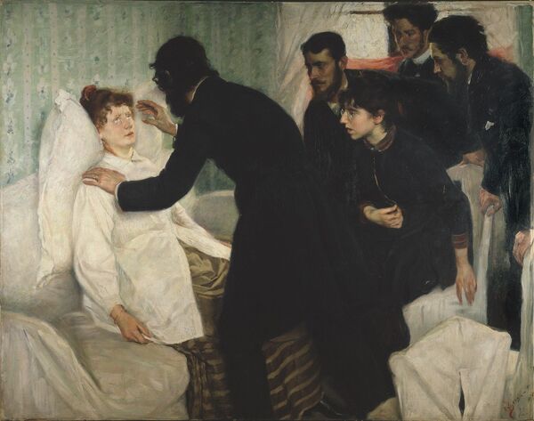 Сеанс гипноза, картина Ричарда Берга Сеанс гипноза, картина Ричарда Берга