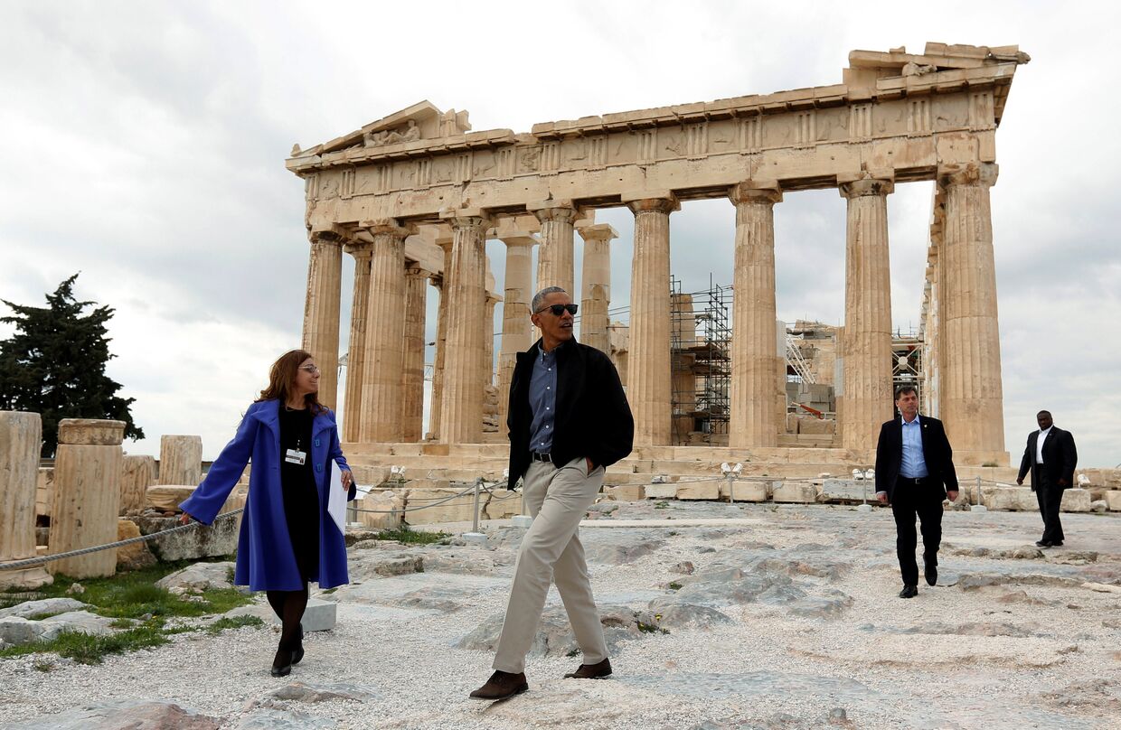 Президент США Барак Обама в Афинах, Греция