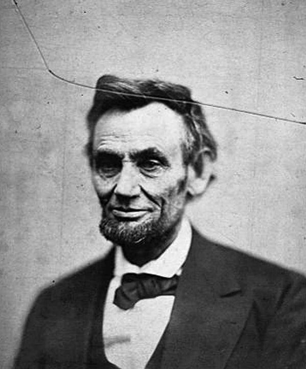 Портрет бывшего президента США Авраама Линкольна