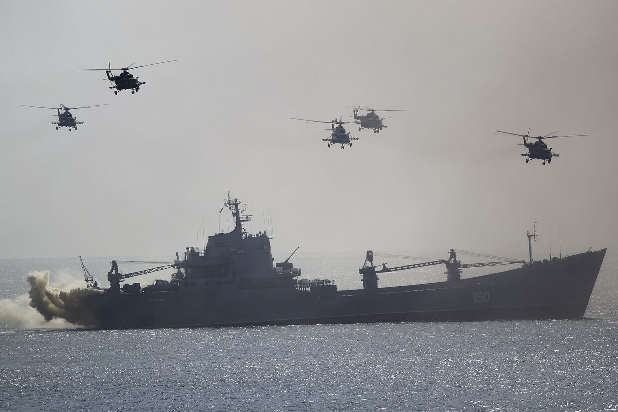 Морские военные учения в Крыму