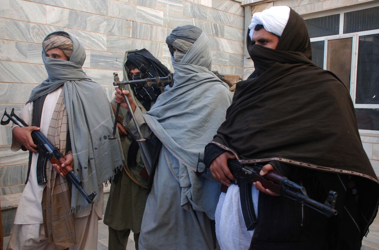 Боевики движения «Талибан» в Афганистане