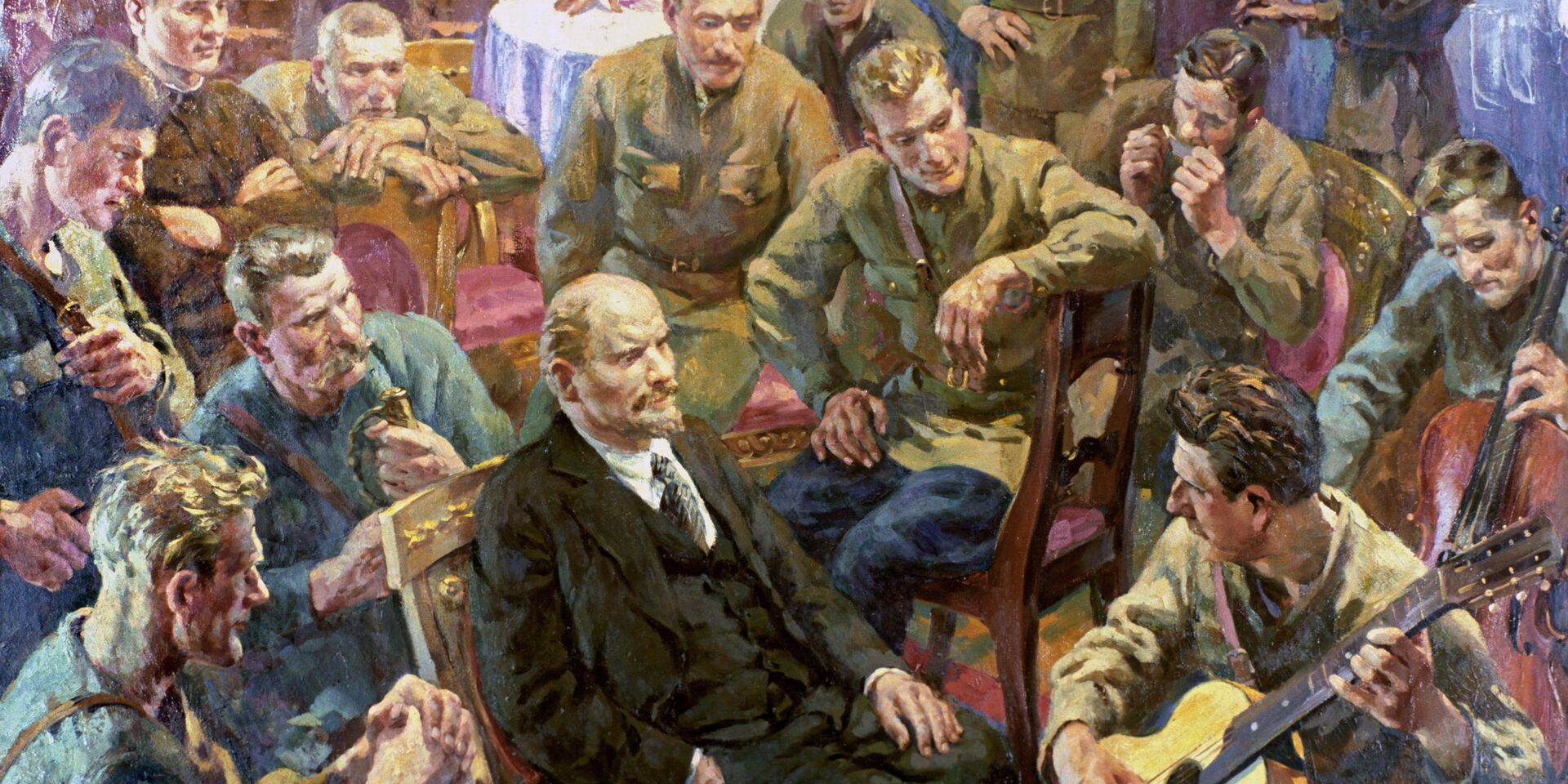 Репродукция картины «В.И. Ленин с латышскими стрелками в Кремле. 1 Мая 1918 года» - ИноСМИ, 1920, 20.04.2022