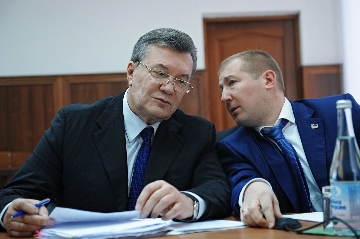 Бывший президент Украины Виктор Янукович в Ростовском областном суде. 28 ноября 2016